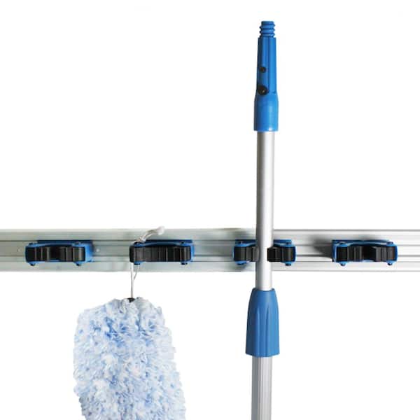 Gorilla Grip Mop and Broom Holder, Easy Install Wall Mount Storage