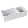 ROHL Lancaster Farmhouse/Apron-Front Fireclay 40 in. Double Bowl ...