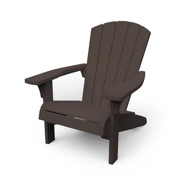 Keter Troy Brown Adirondack Chair 245988, Teal Adirondack Chairs Home Depot