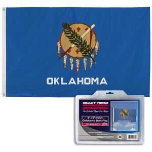 3 ft. x 5 ft. Nylon Oklahoma State Flag