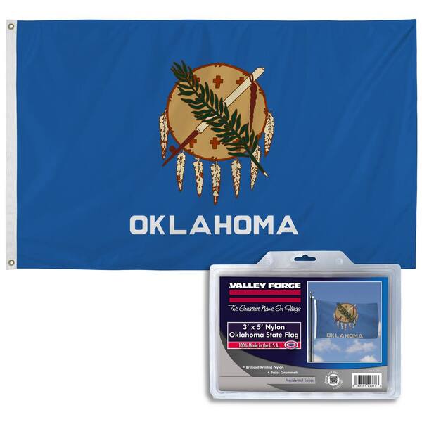 Nylglo 144360 Oklahoma State Flag,3X5 Ft