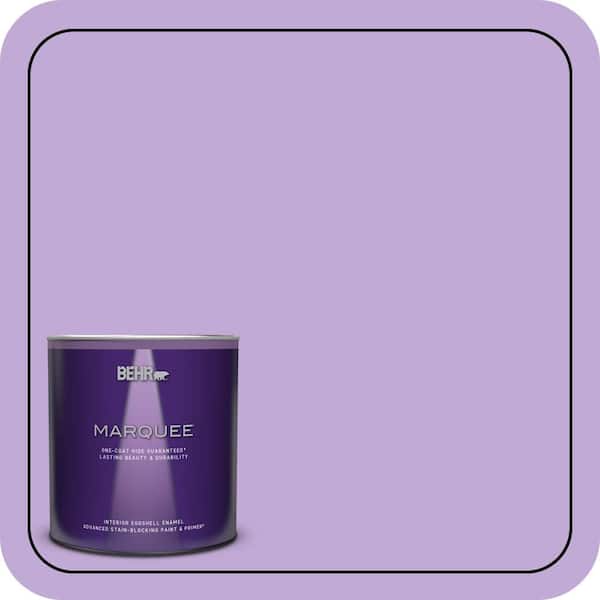BEHR MARQUEE 1 qt. #MQ4-59 Purple Gladiola One-Coat Hide Eggshell Enamel Interior Paint & Primer