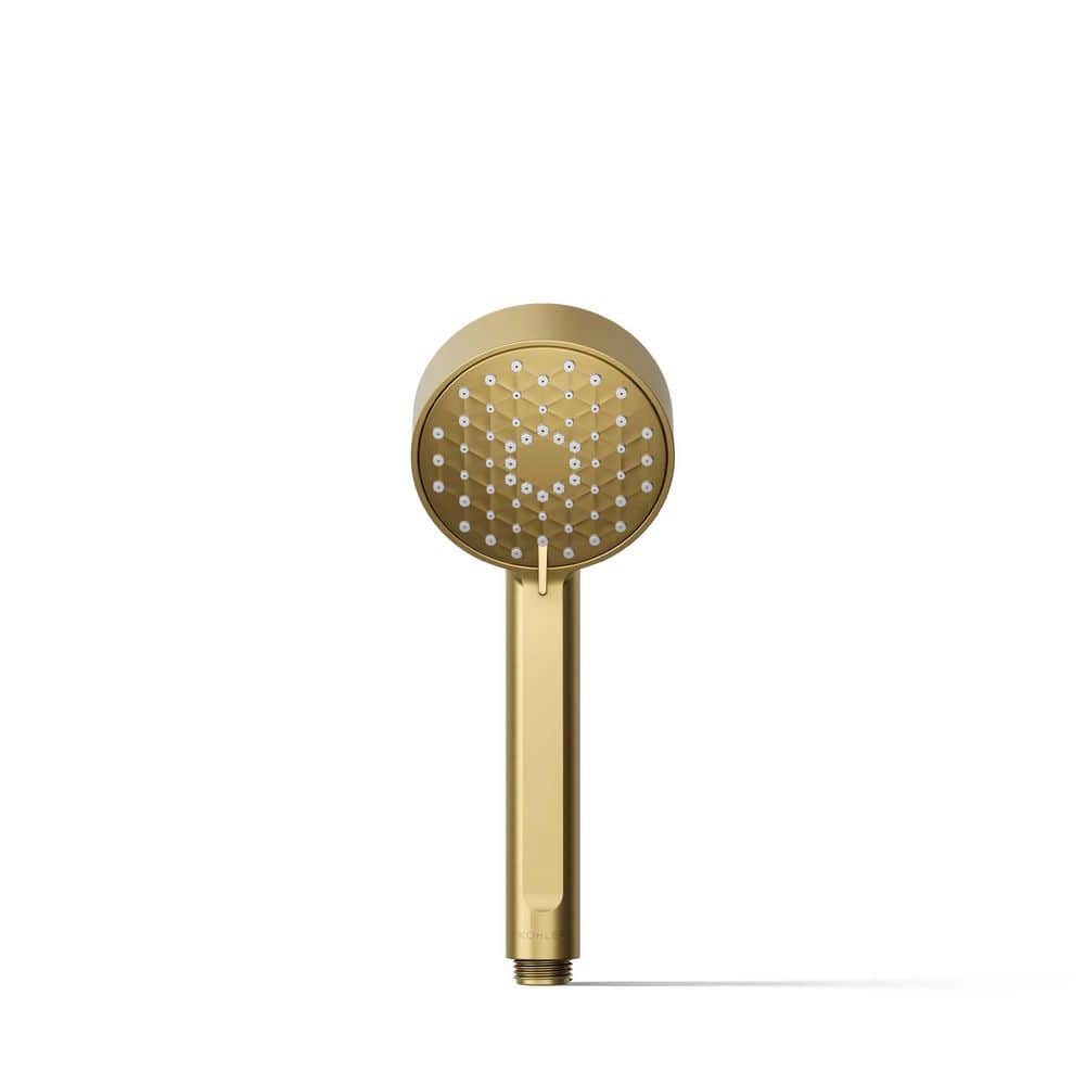 Vibrant Brushed Moderne Brass Wall Mounted Handheld Shower