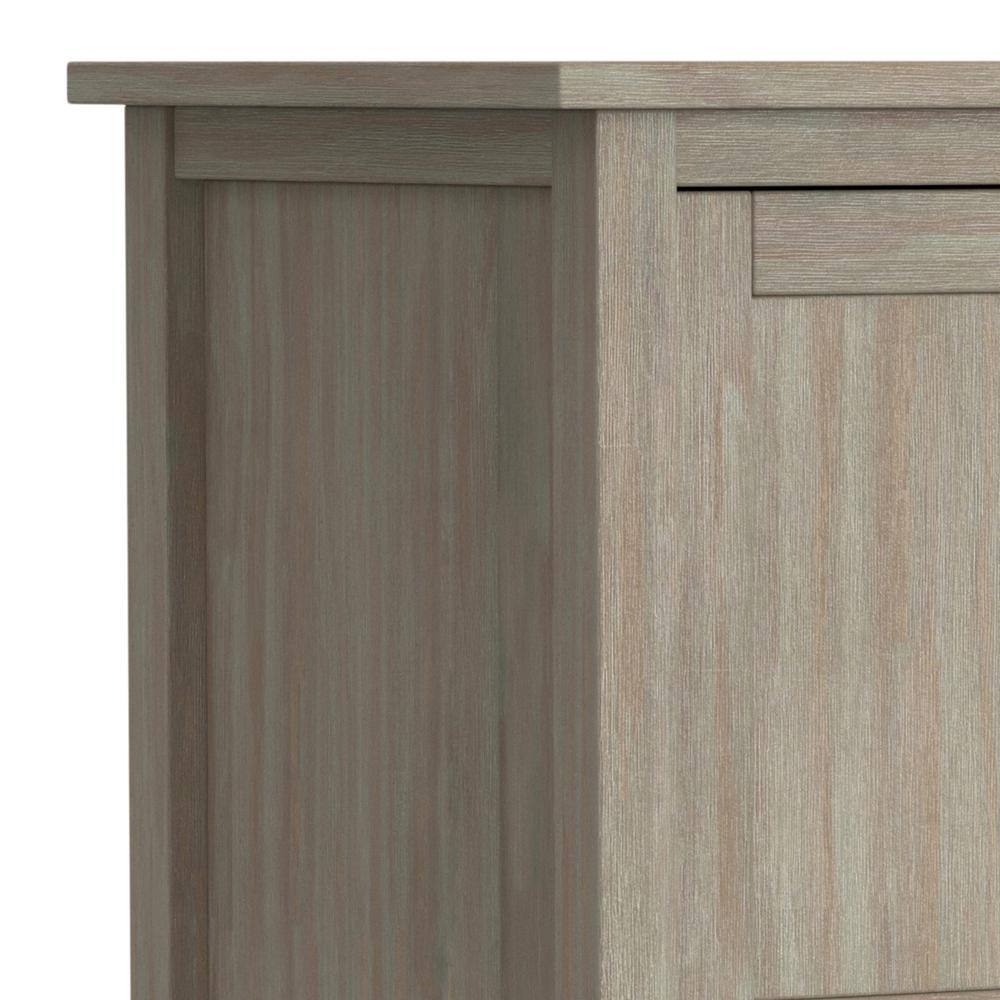 Distressed Gray Pine 47" TV Cabinet with Adjustable Shelves