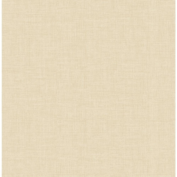 Advantage Wallis Beige Faux Linen Vinyl Wallpaper Roll