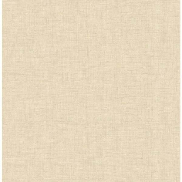 A-Street Prints Liqin Light Brown String Wallpaper, Neutral