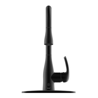 Motion Activated Single-Handle Pull-Down Sprayer Kitchen Faucet in Matte Black