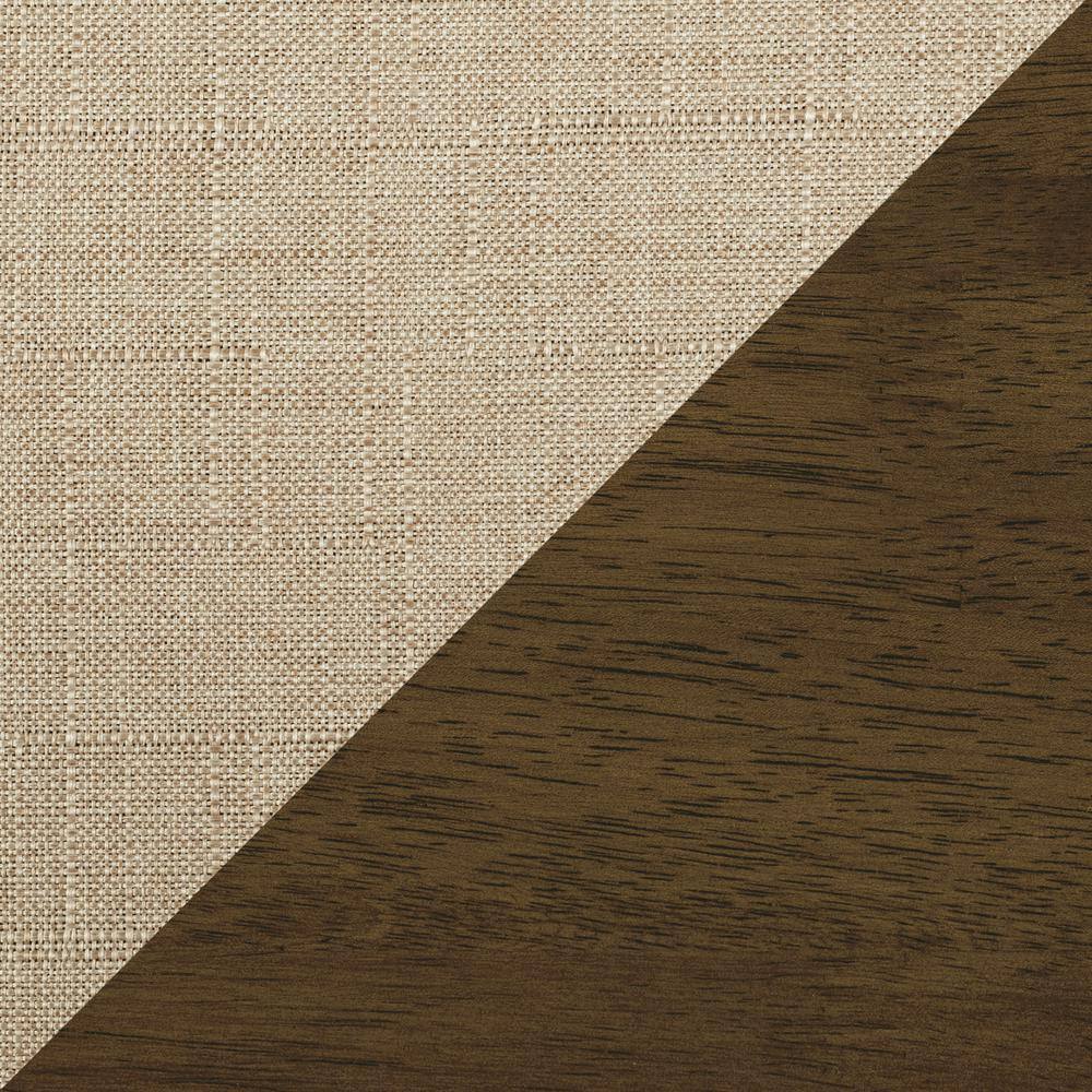 Helena Light Brown and Walnut Wood Accent Chair