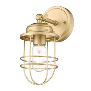 Seaport 4.63 in. Brushed Champagne Bronze Sconce