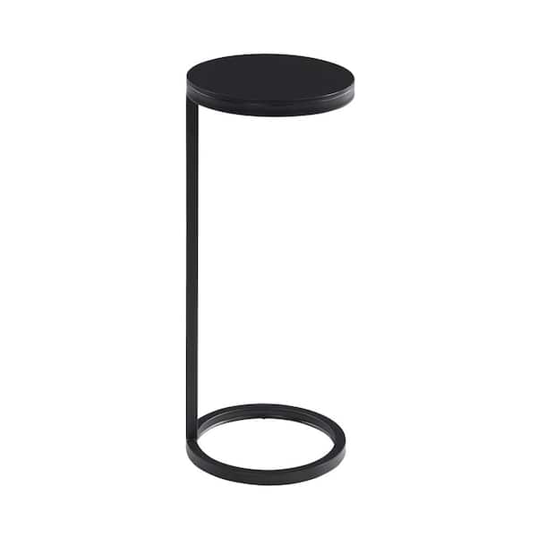Unbranded York 10 in. Diameter Antique Bronze Round Iron End Table