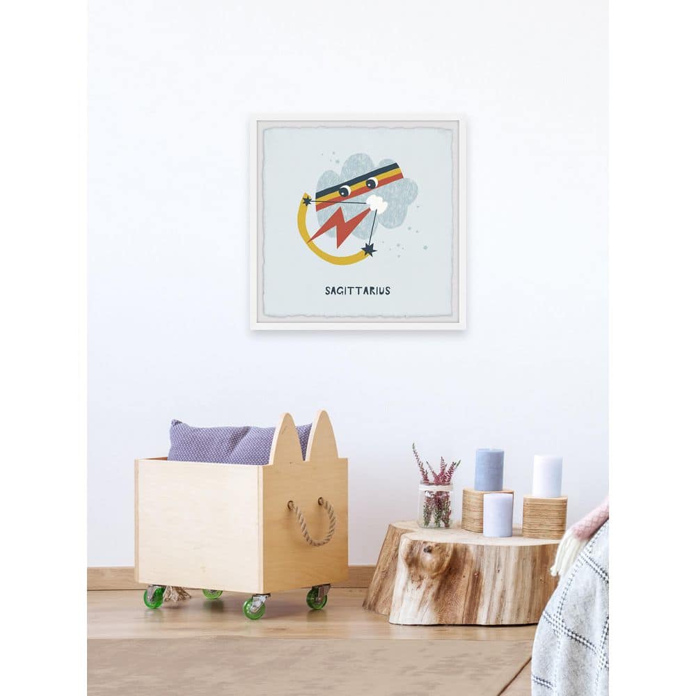 Sagittarius Zodiac Astronomy Art Print with Hand-Framed Design