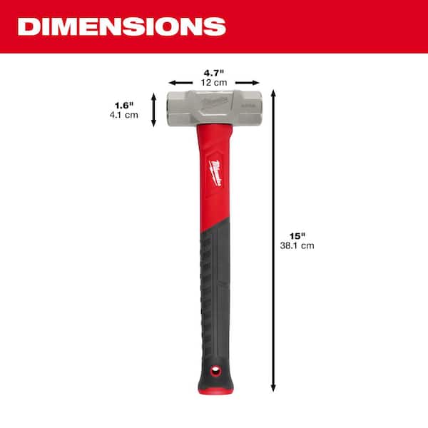 Martillo De Ingeniero De Fibra De Vidrio MILWAUKEE De 2,5 Lb - The