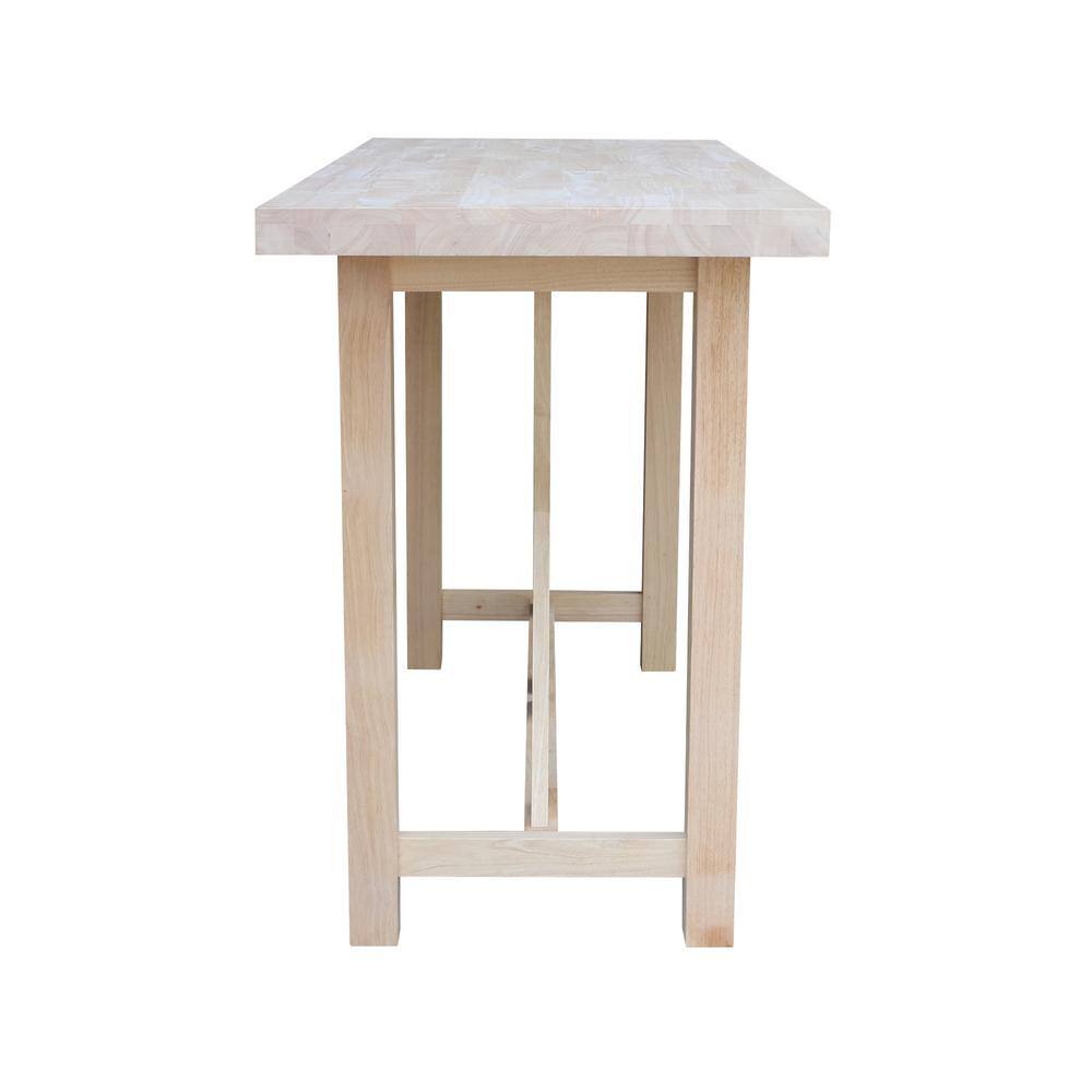 3-Piece Light Wood Bar Height Dining Set with Splat Back Stools
