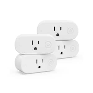 Smart Plug Work with Alexa, Home Mini Socket 2.4GHz Wi-Fi, No Hub Required, App Control (4-Pack)