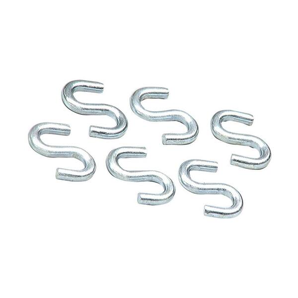 Lehigh 50 lb. 3/16 in. x 1-3/4 in. Zinc-Plated Steel S-Hooks (2-Pack)