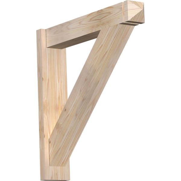 Ekena Millwork 6 in. x 28 in. x 28 in. Douglas Fir Traditional Arts and Crafts Smooth Outlooker