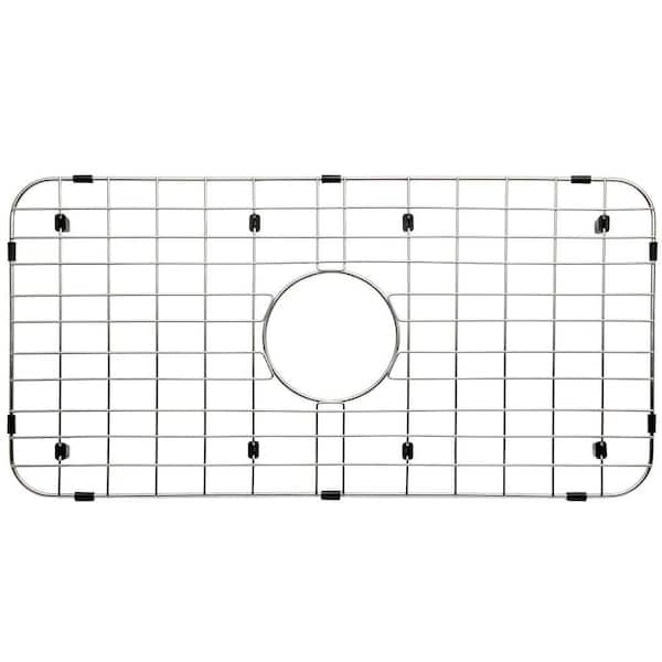 25 in. x 12.8 in. Center Drain Stainless Steel Sink Grid