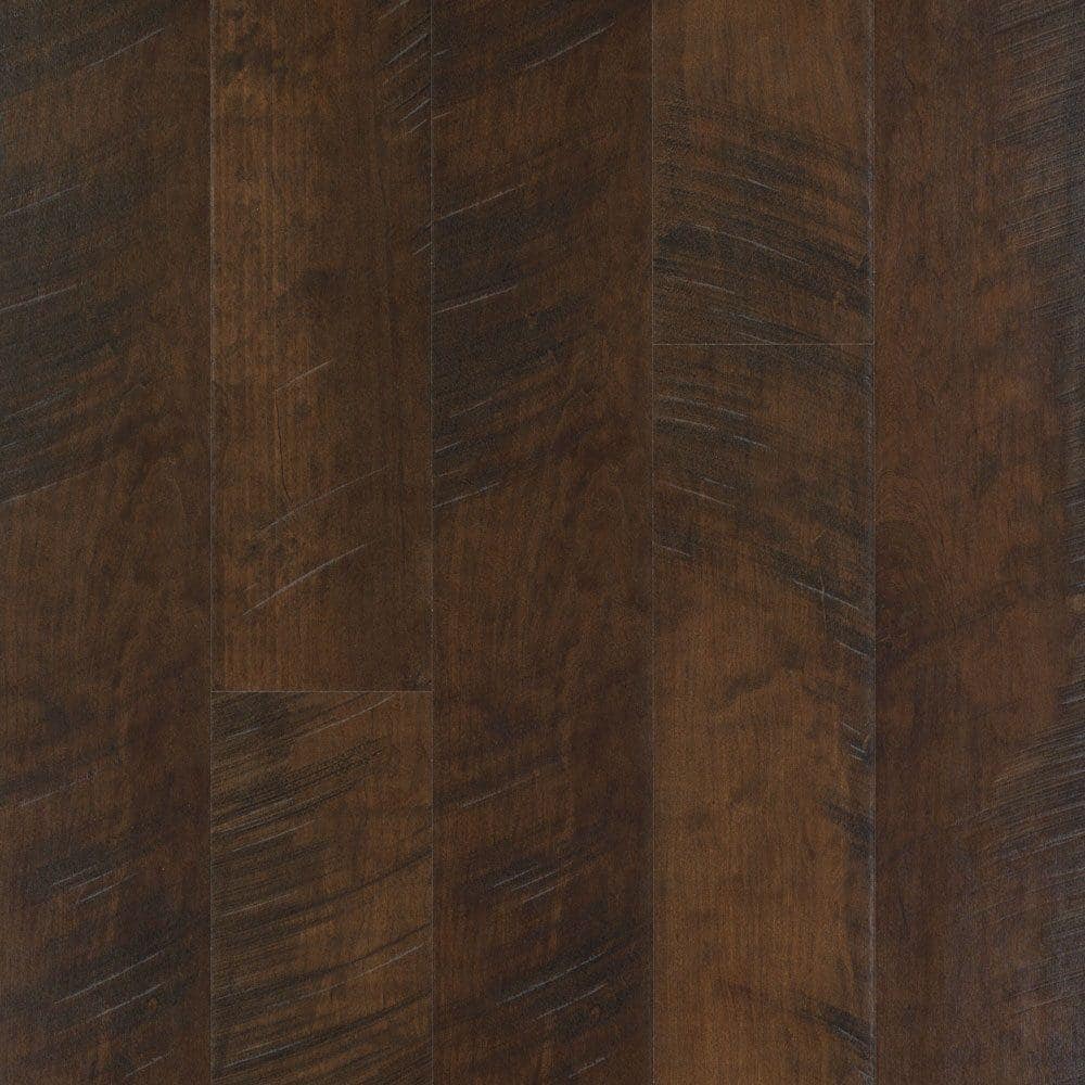 Pergo Take Home Sample Outlast+ Molasses Maple Laminate Flooring - 5 in. x 7 in., Dark