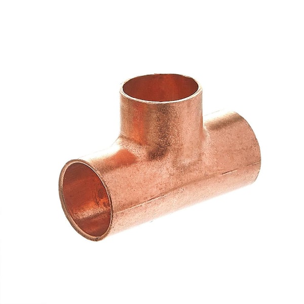 Everbilt 1/2 in. Copper Pressure All Cup Tee Fitting C611HD12 - The Home  Depot