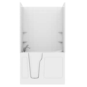 Universal Tubs Nova Heated Series 29 in. x 52 in. Left Side Drain