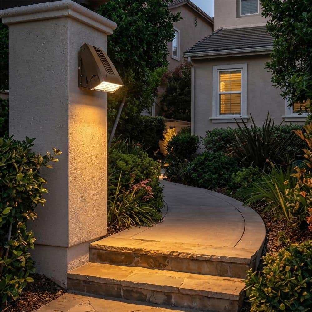Thin Cutoff 400-Watt Equivalent Integrated LED Bronze Dusk to Dawn Selectable Wattage/CCT Wall Pack Light 3000-5000K price history on PriceWatchPro