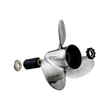 Express 3-Blade SS Propeller for 40-150HP Engines with 4.25 in. Gearcase - 13.75 in. x 15 in. RH Prop EX1/EX2-1315