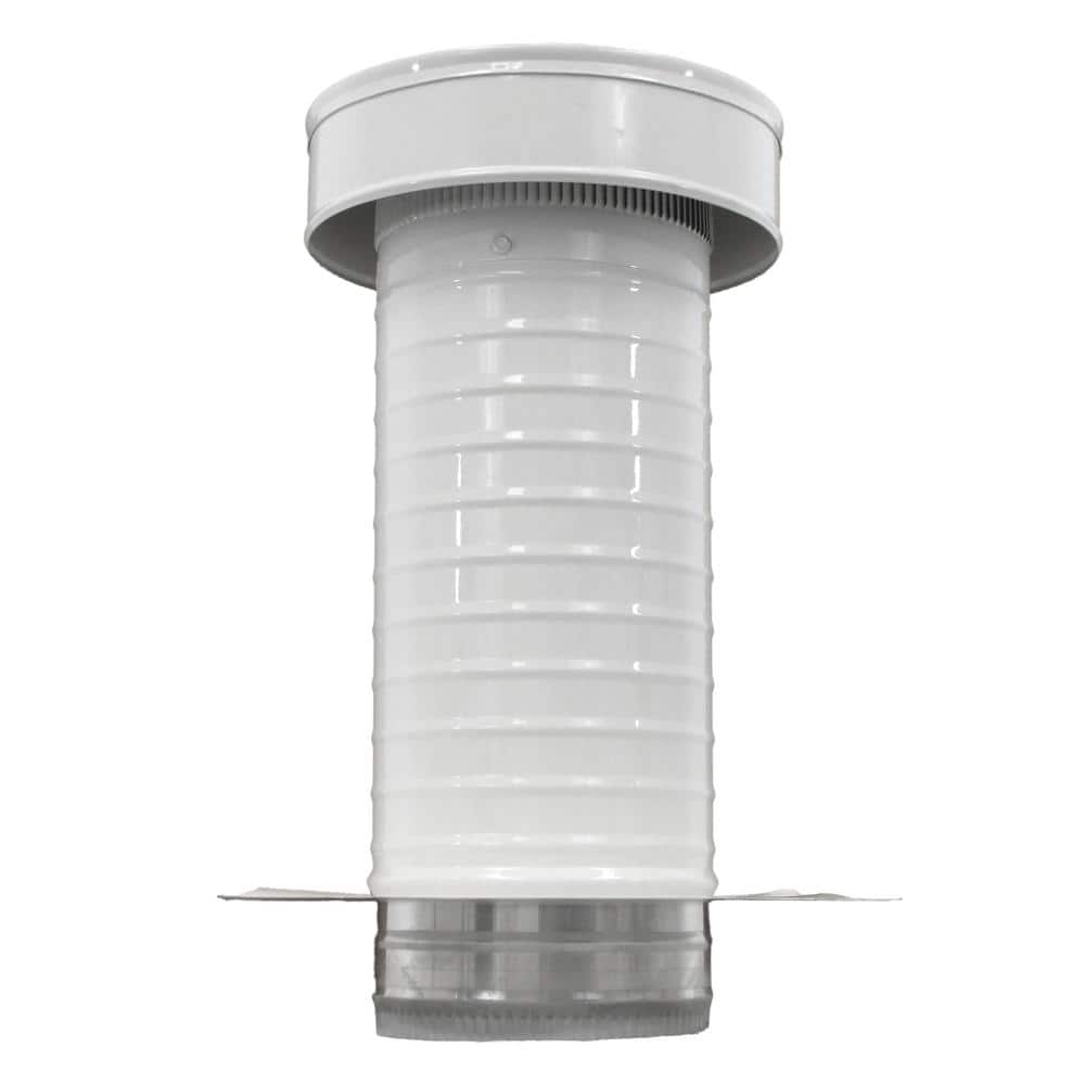 6 in. Dia. Aluminum Keepa Roof Jack in White