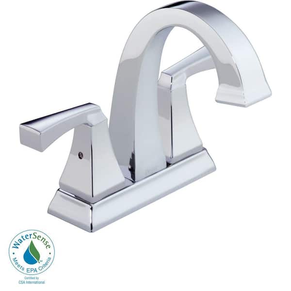Delta Dryden 4 in. 2-Handle High-Arc Bathroom Faucet in Chrome-DISCONTINUED