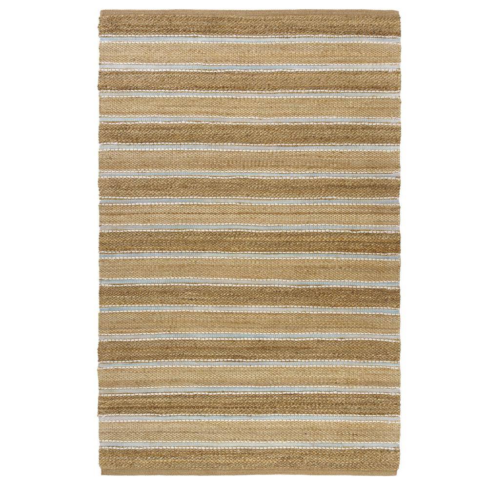 Spa Color Area Rugs LR Home Nautical Coastal Spa Blue 5 ft. x 7 ft. 9 in. LR82490 Striped ...