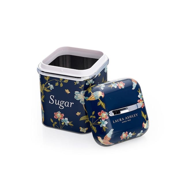 Laura Ashley VQ-3-Pieces Stainless Steel Canister Set
