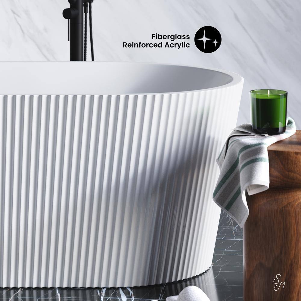 Lafayette 67" White Acrylic Freestanding Bathtub