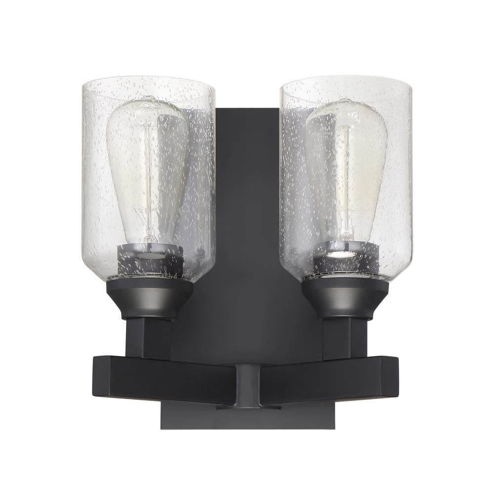 Craftmade Chicago Modern Black Nickel 2-Light Vanity Sconce