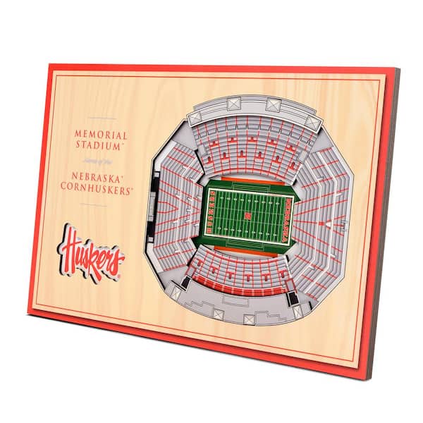 YouTheFan NCAA Nebraska Cornhuskers 3D StadiumViews Desktop Display - Memorial Stadium