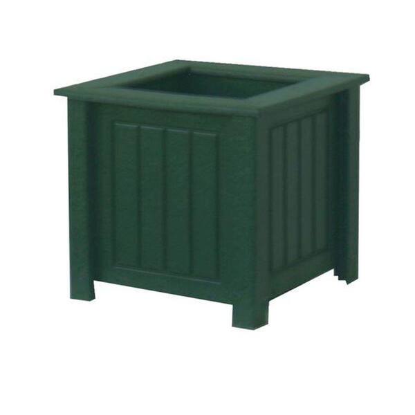 Eagle One North Hampton 17 in. x 17 in. White Recycled Plastic Commercial Grade Planter Box
