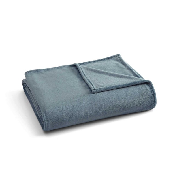 The Bedford Collection 1-Piece Wild Blueberry Plush Fleece King Blanket