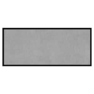 Svelte Noir Black 49 in. x 21 in. Framed Magnetic Board