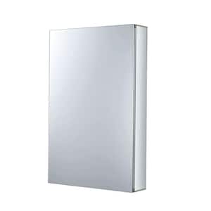 20 in. x 30 in. Recessed or Surface Wall Mount Medicine Cabinet in Stainless Steel