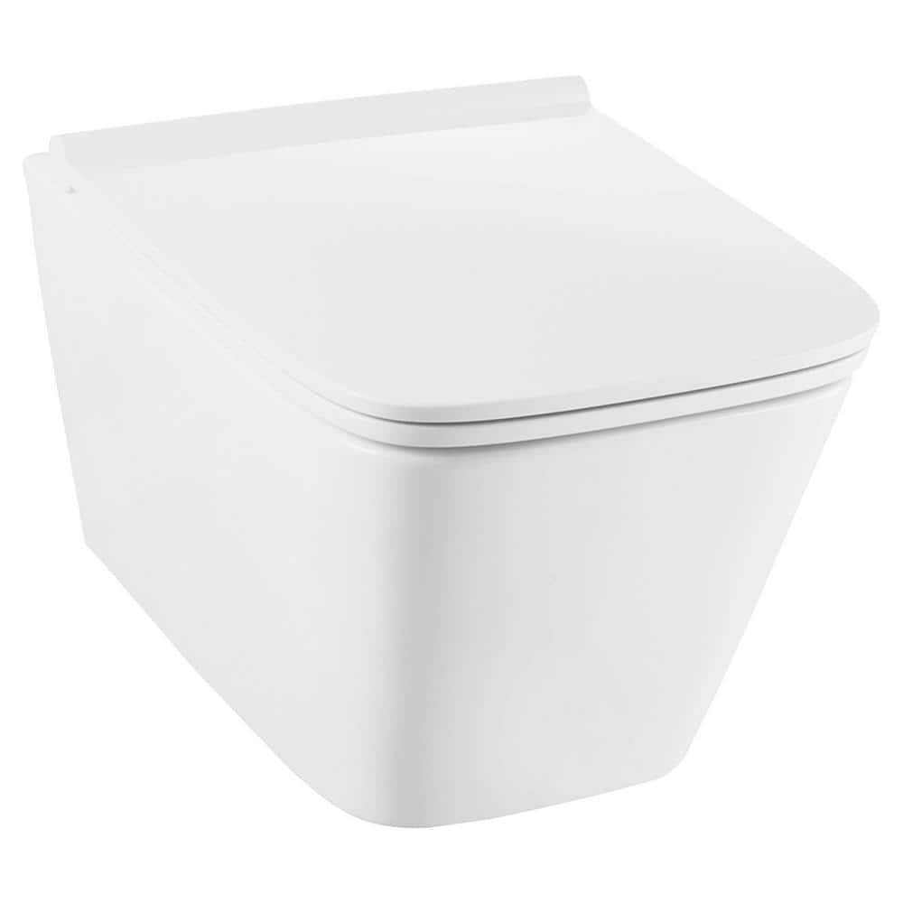 Dxv Modulus Commode DXV Modulus Wall-Hung 1-Piece 1.6/0.8 GPF Dual Flush Elongated Toilet ...