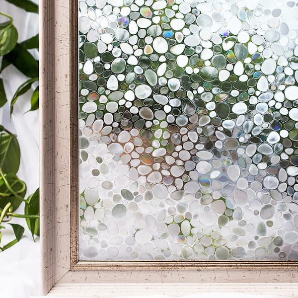 COTTON COLORS 35.4 in. x 78.7 in. Decorative and Privacy 3D Window Film