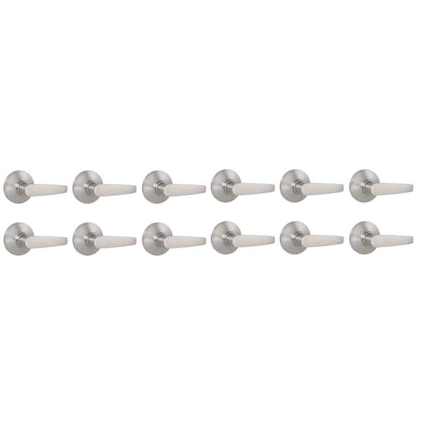 Olympic Stainless Steel Hall/Closet Door Lever 12-Pack