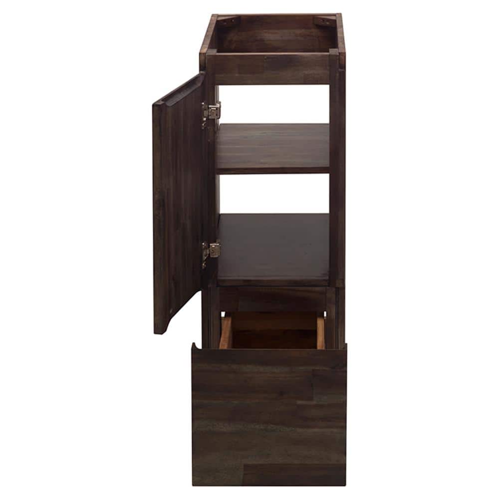 Acacia Wood 53" Brown Freestanding Bathroom Vanity Base
