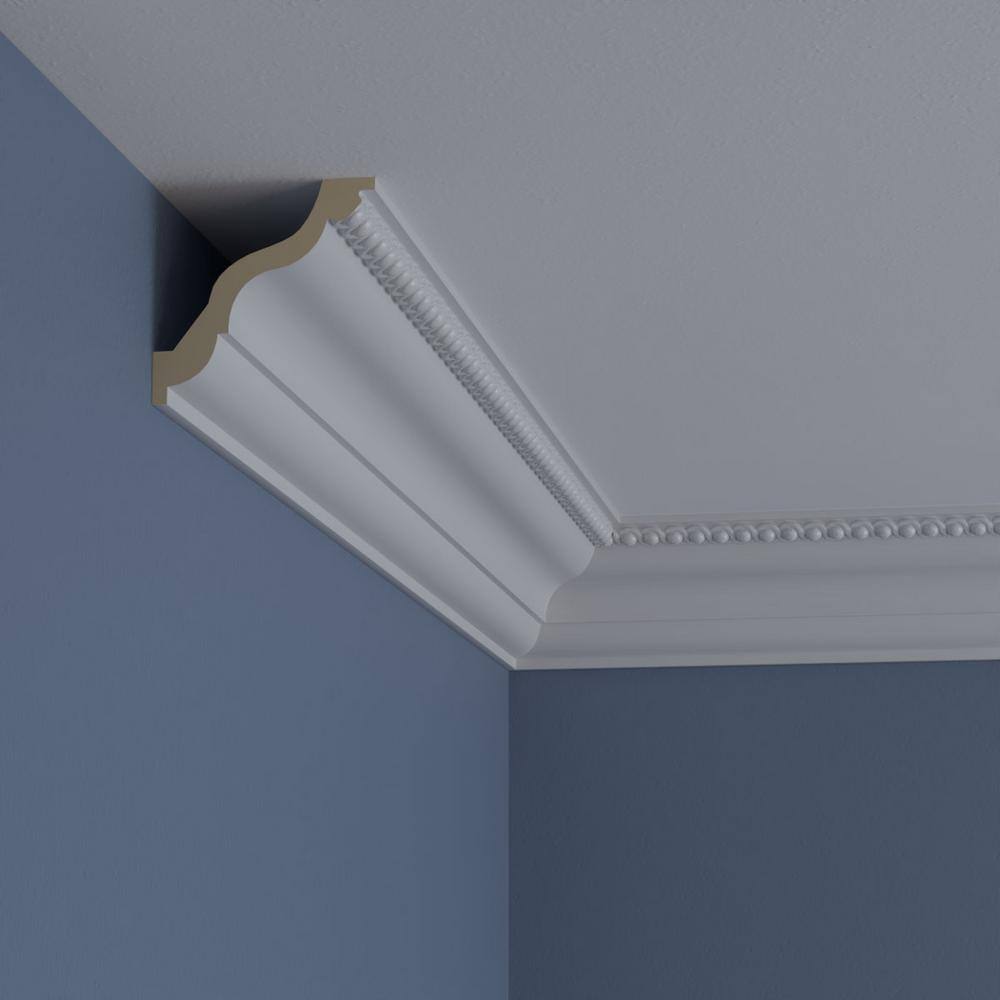 Primed White Polyurethane Foster Crown Moulding 94.5"
