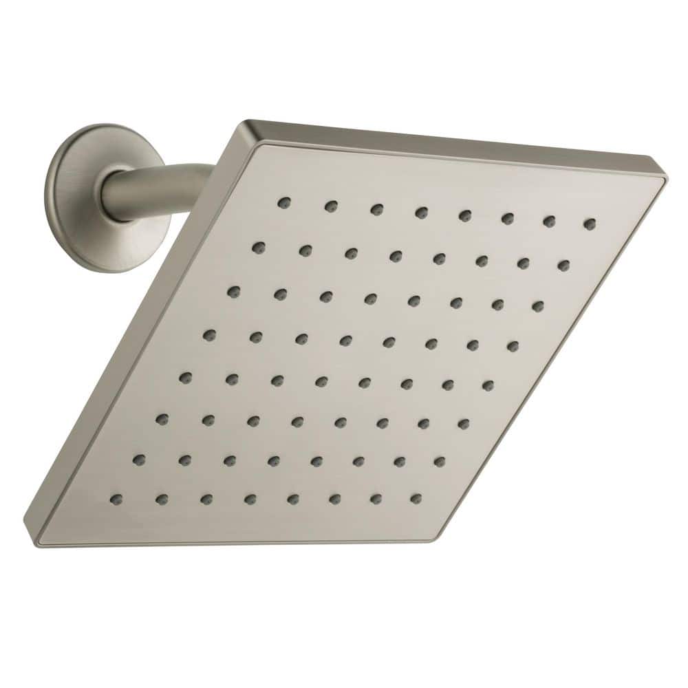 1-Spray Patterns 1.5 GPM 8 in. Wall Mount Fixed Shower Head in Brushed Nickel price history on PriceWatchPro