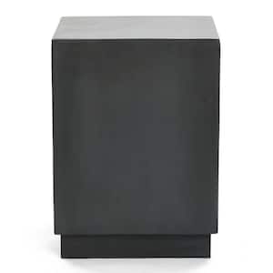 Gray Concrete Indoor Outdoor Square Side and End Table