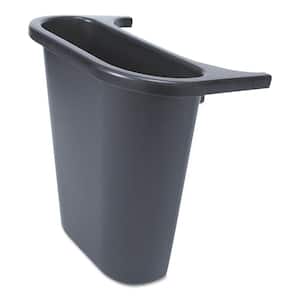 4-3/4 qt. Blue In/Outside Bin Attach Recycling Container