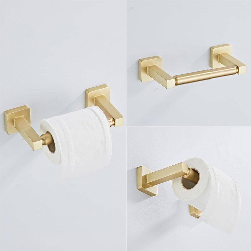 Brushed Gold Stainless Steel 4-Piece Bathroom Hardware Set