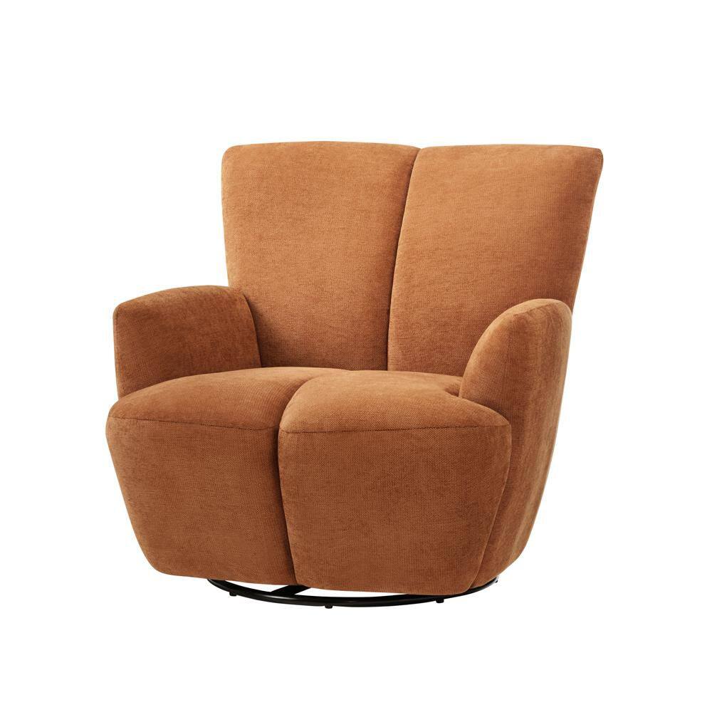 ROTOR Orange Fabric Accent Arm Chair with Swivel price history on PriceWatchPro