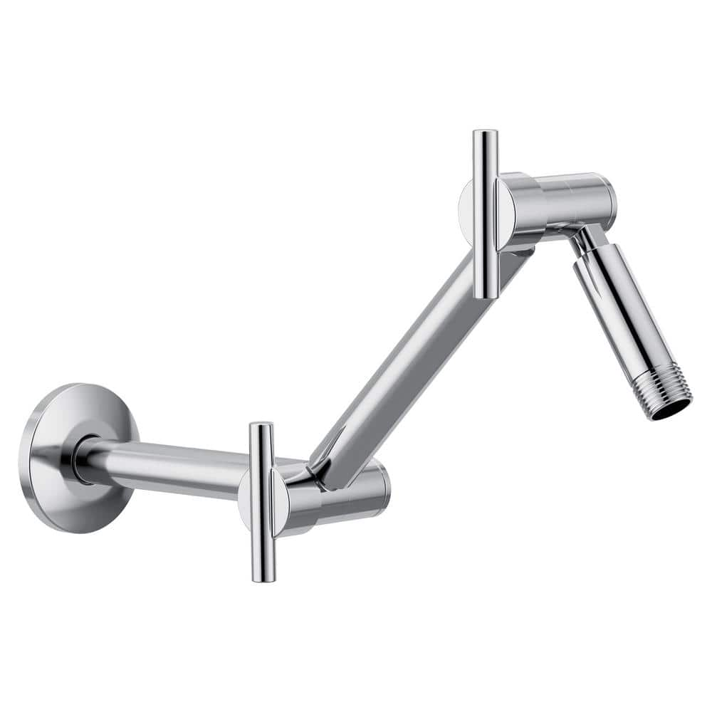 MOEN 16 In Pivoting Adjustable Shower Arm Chrome S116 The Home Depot   Chrome Moen Shower Arm Extensions S116 64 1000 