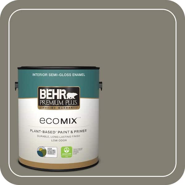 1 gal. #PPU8-23 Manuscript Semi-Gloss Enamel EcoMix Plant-Based Interior Paint & Primer