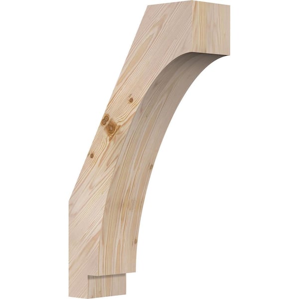 Ekena Millwork 5 1/2"W x 16"D x 28"H Imperial Smooth Knee Brace, Douglas Fir